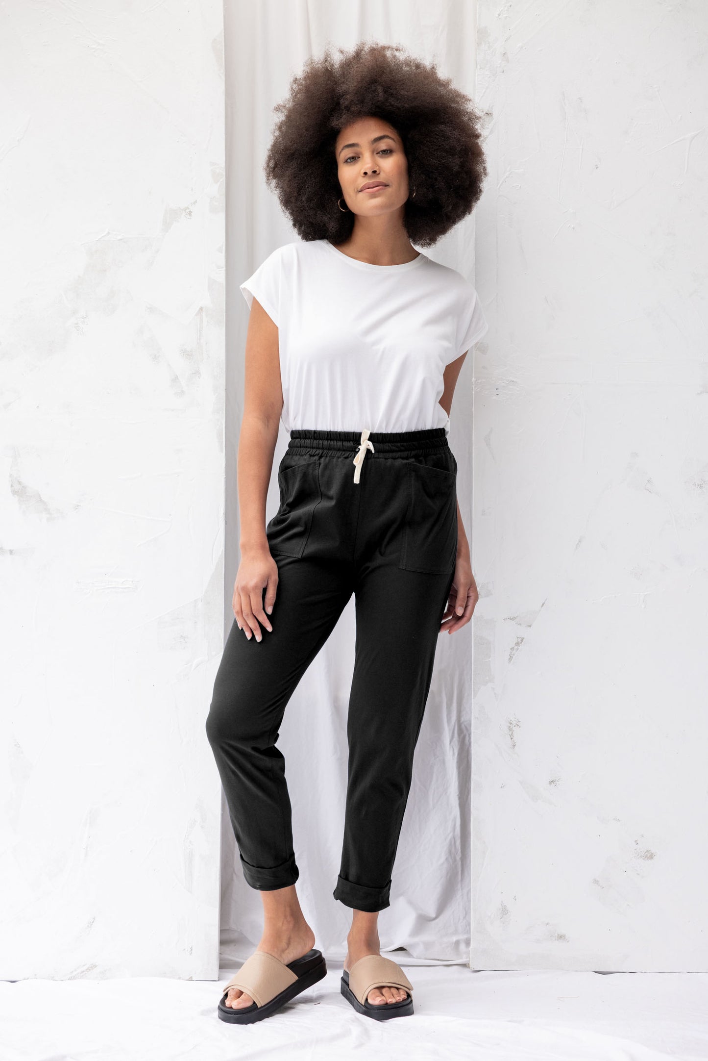 Recreate Travel Pants In Black