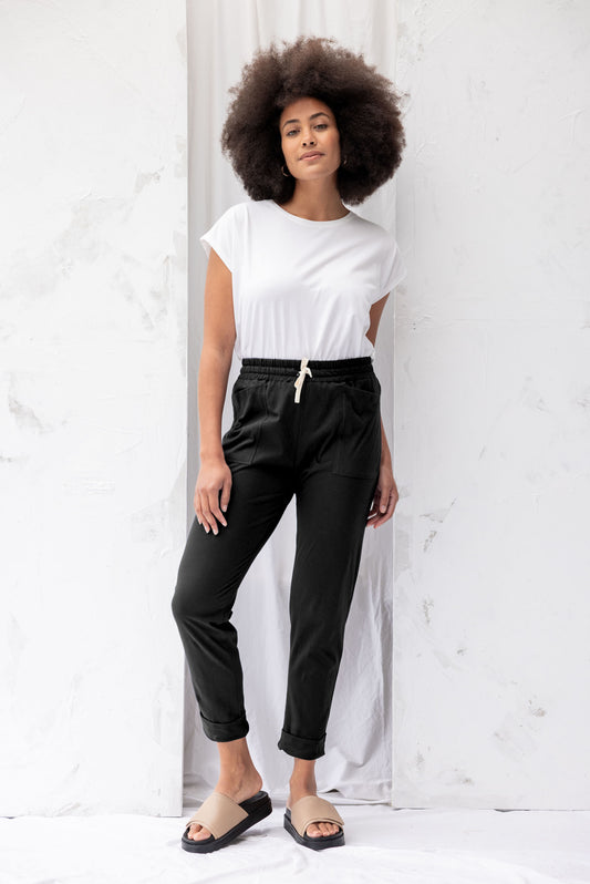 Recreate Travel Pants In Black