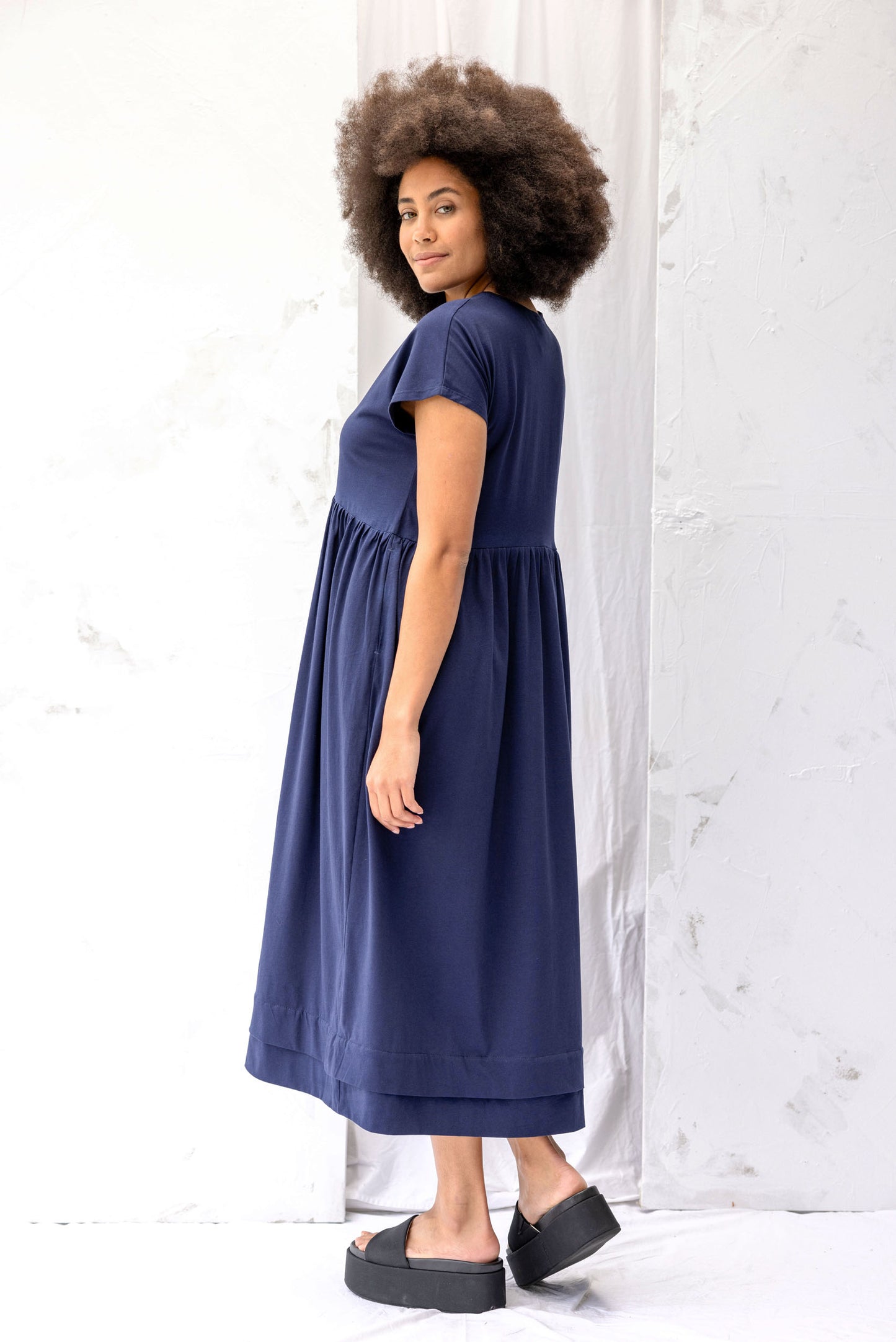 Recreate Dune Dress In Ink - Back