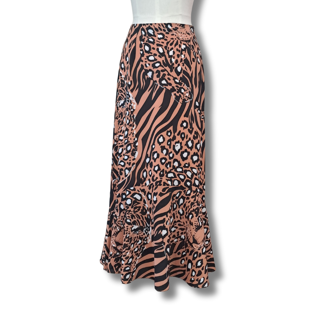 Amaya - Leopard Print Skirt - Front View