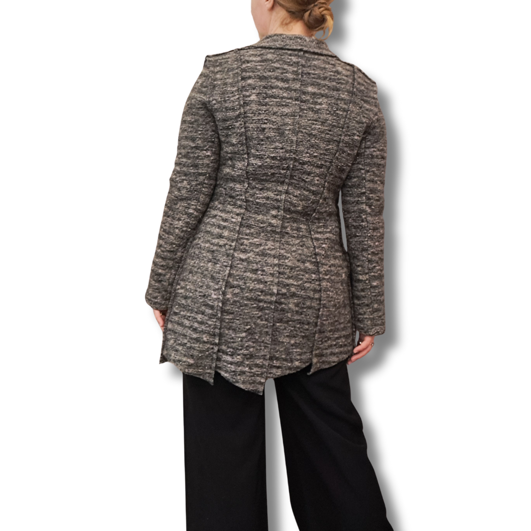 Annah Stretton - Wool Silk Coat - Back