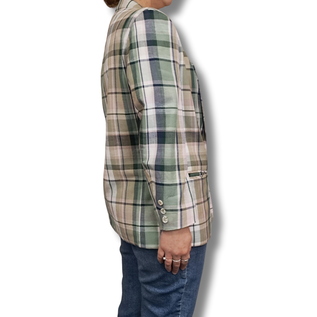 Austin Brown - Linen Blend Jacket - Side View
