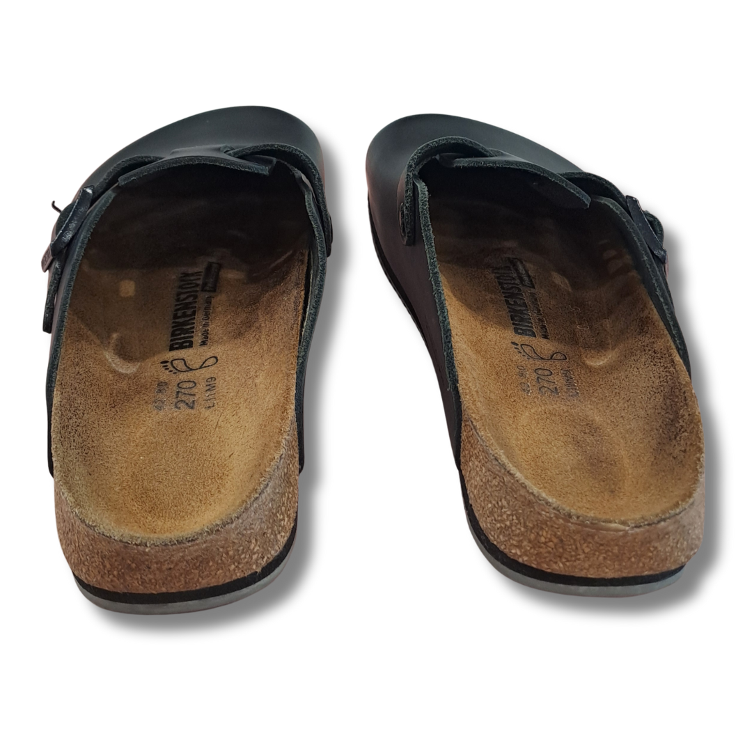 Birkenstock - Boston Oiled Leather Clog - Heel View