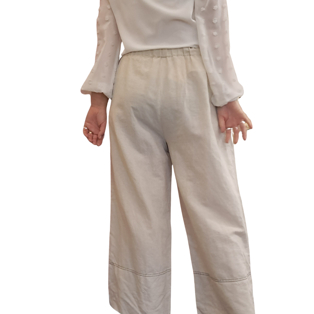 Brave + True - Linen Cotton Pant - Back View