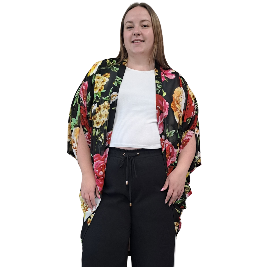 Charlo - Floral Kimono - Front View