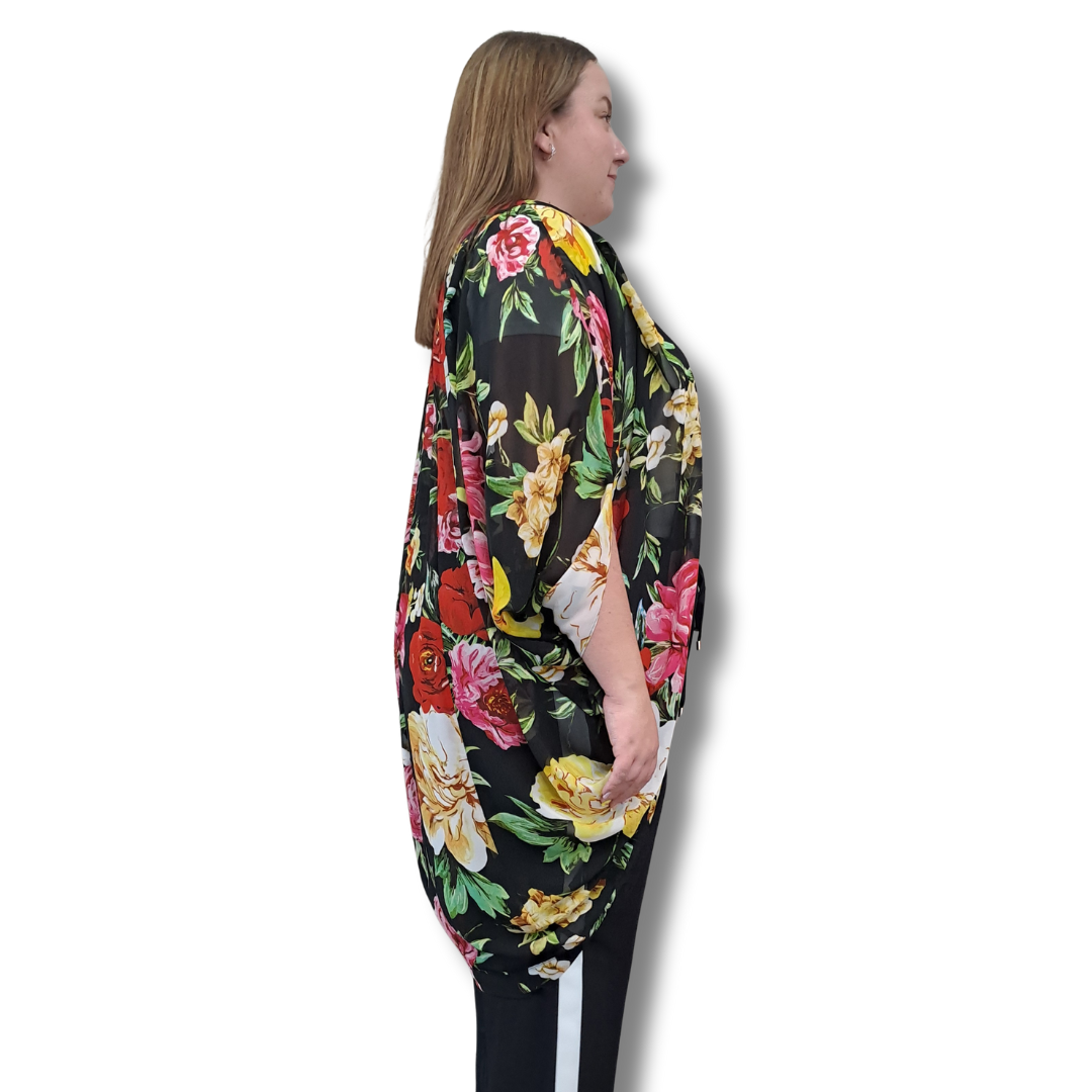 Charlo - Floral Kimono - Side View