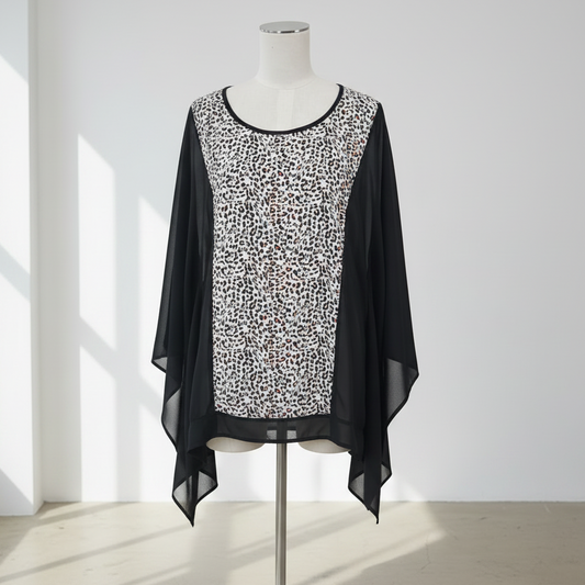 Charlo - Leopard Print Top - Size M - Front