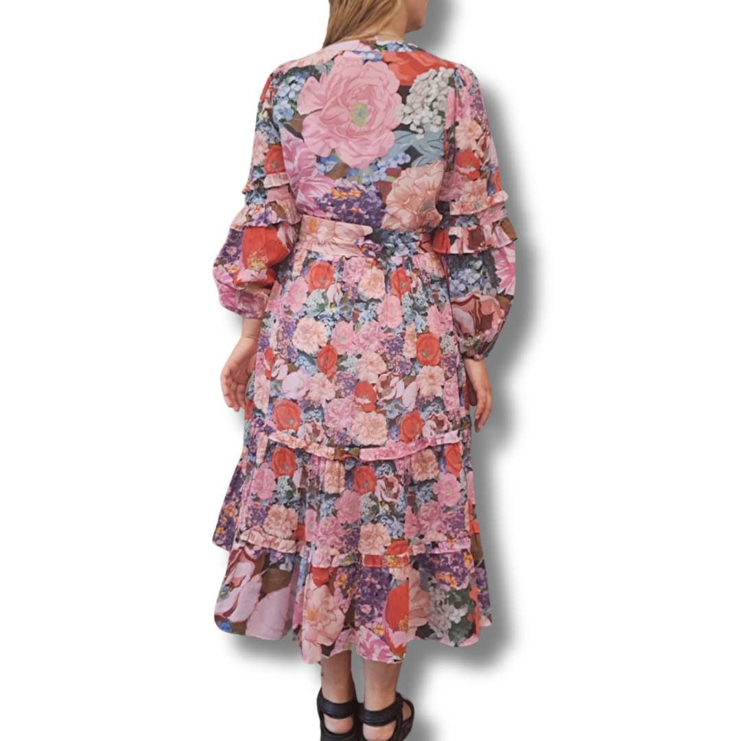 Coop - Afternoon V Dress - Size M - Back