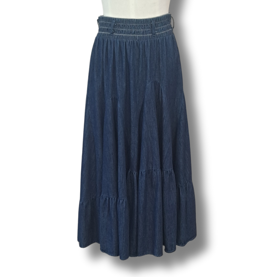 Cooper - It's Chambray O'Clock Dish The Skirt - Size S - Front