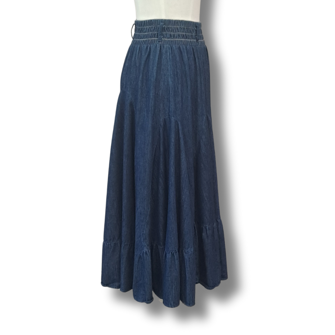 Cooper - It's Chambray O'Clock Dish The Skirt - Size S - Side