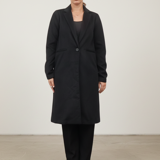 Decjuba - Jenna Crombie Coat - Size L - Front View