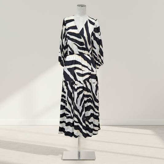 Decjuba - Tegan Midi Wrap Dress - Size 12 - BNWT - Front