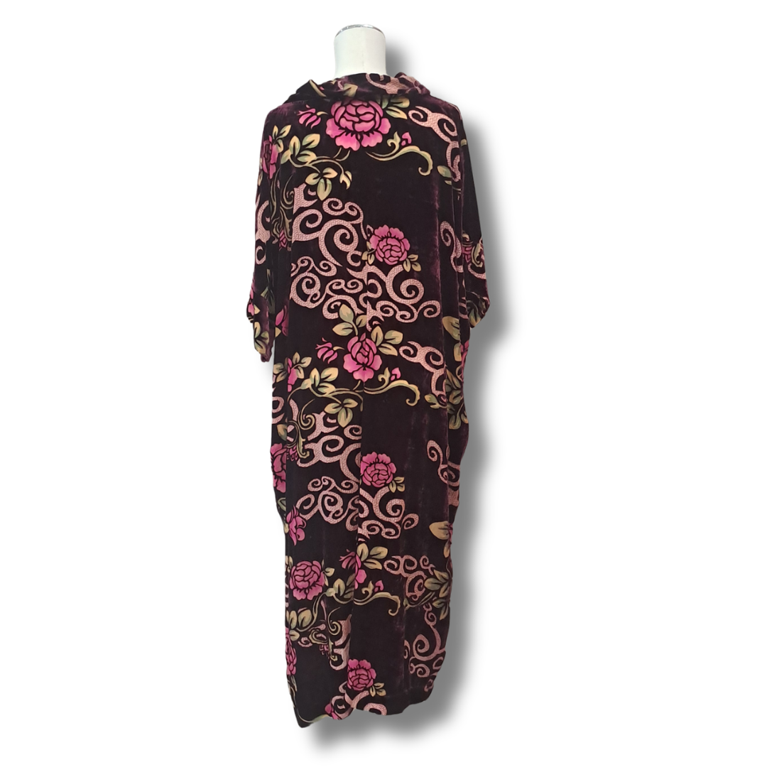 Deeanne Hobbs - Burnout Velvet Dress - Size 2XL - Back