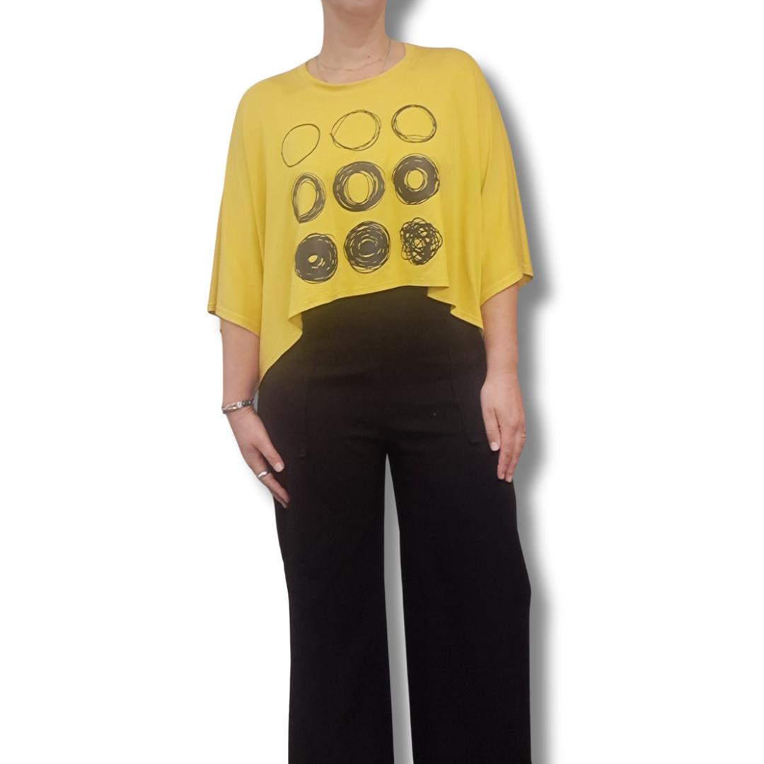 Deeanne Hobbs - Yellow Crop Top - Front View