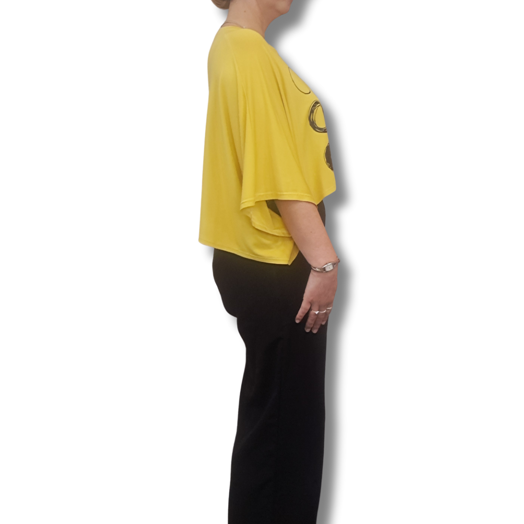Deeanne Hobbs - Yellow Crop Top - Side View