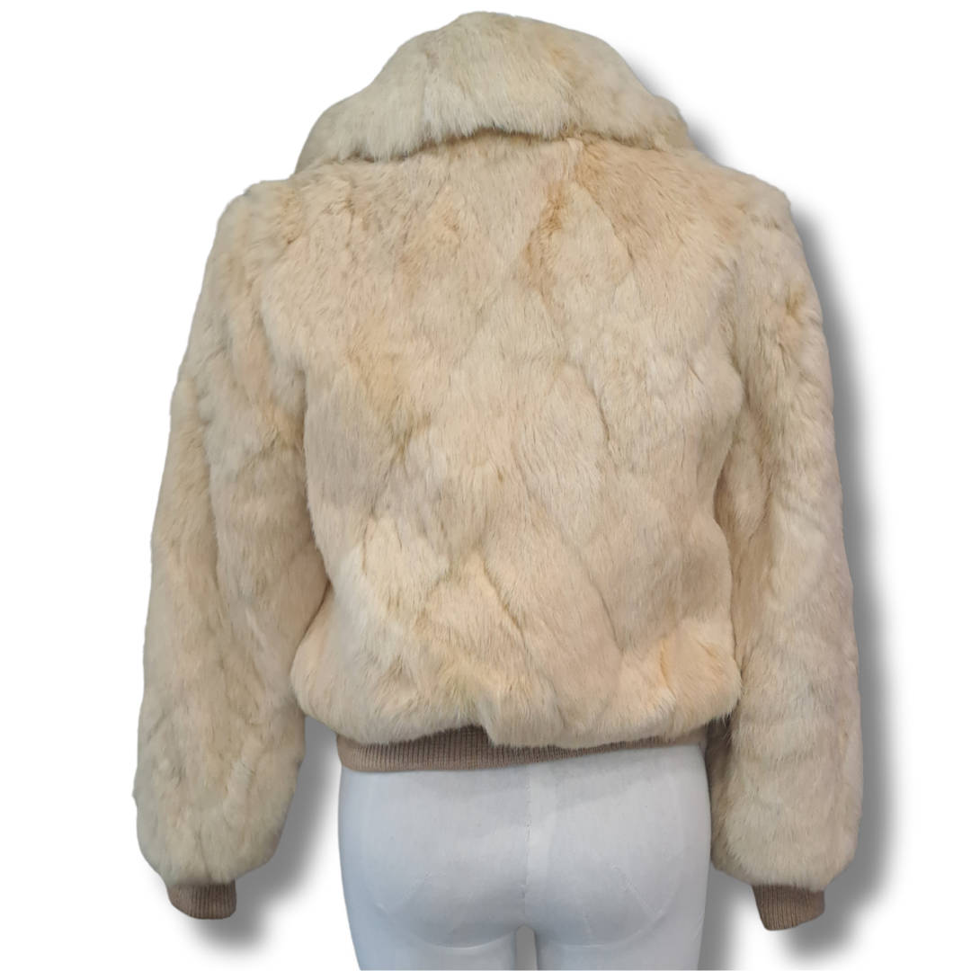 Dino Ricco - Vintage Rabbit Fur Jacket - Back View