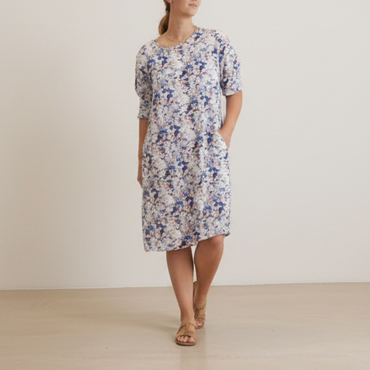 Foil - Floral Shift Dress - Size 14