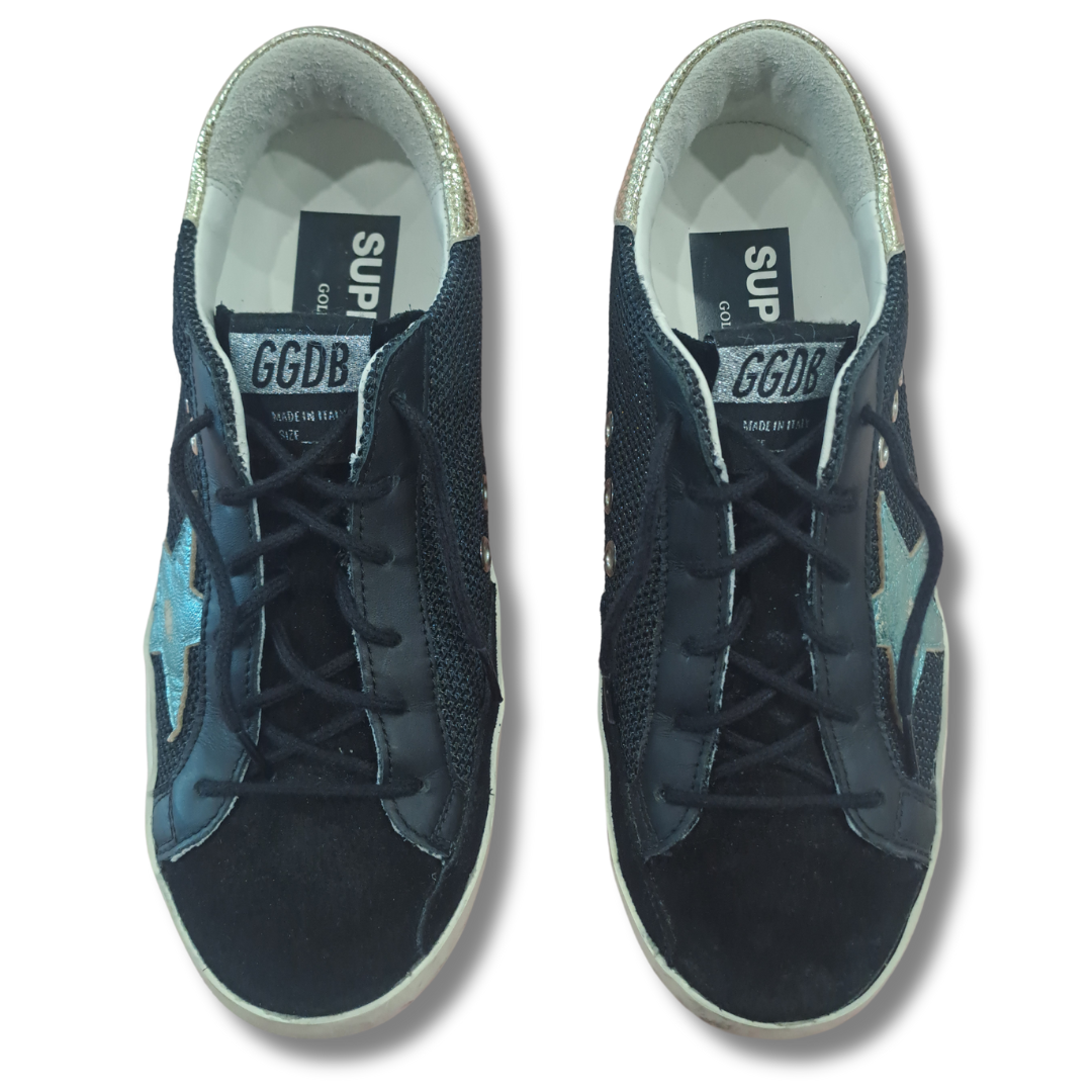 Golden Goose - Super-star New Leather Low Top Sneakers - Top