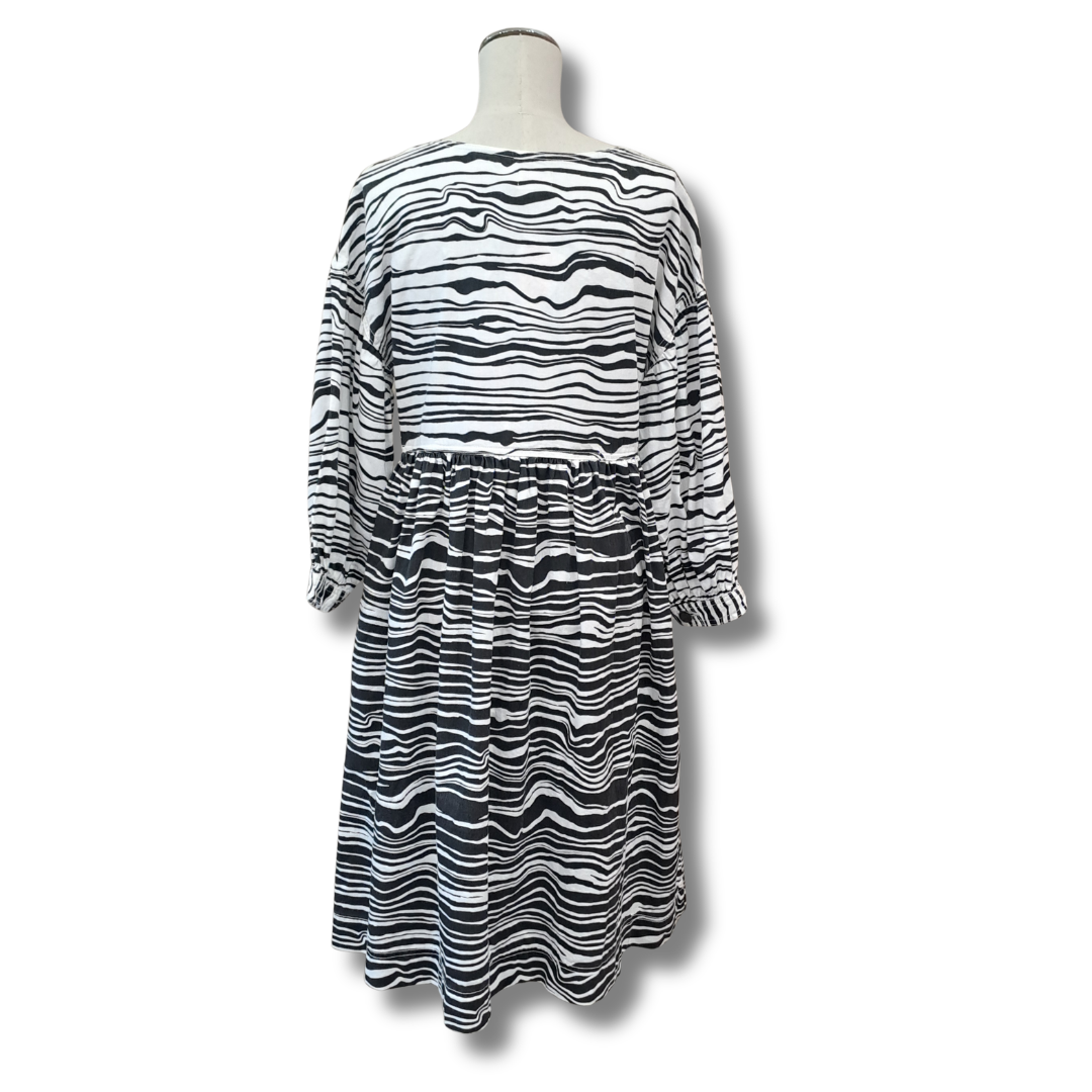 Gorman - Soundwave Denim Dress - Size 6 - Back View