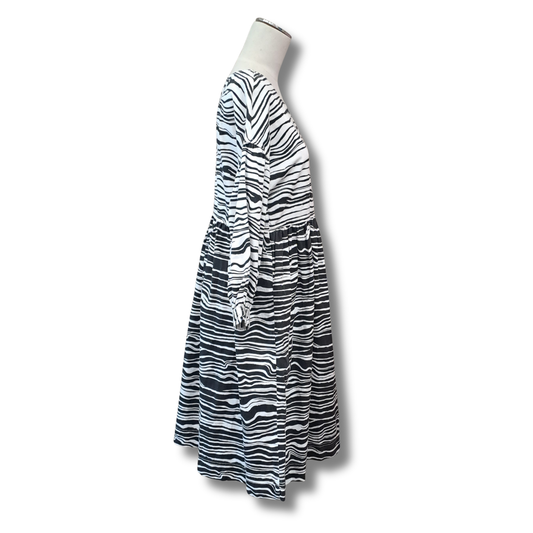Gorman - Soundwave Denim Dress - Size 6 - Side View