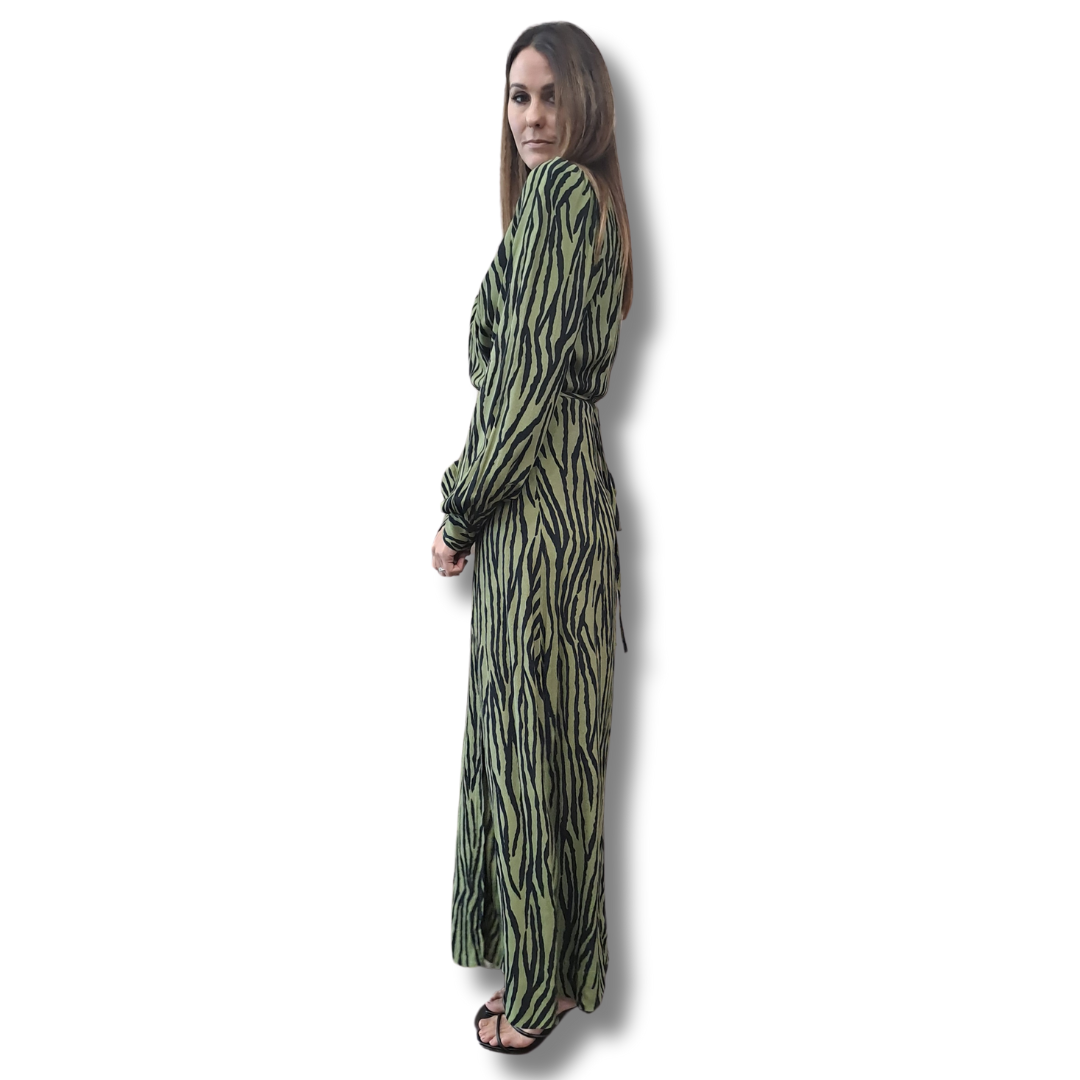 Hailwood - Tiger Wrap Dress - Left Side