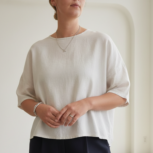 Harrie & Sam - Linen Top - One Size