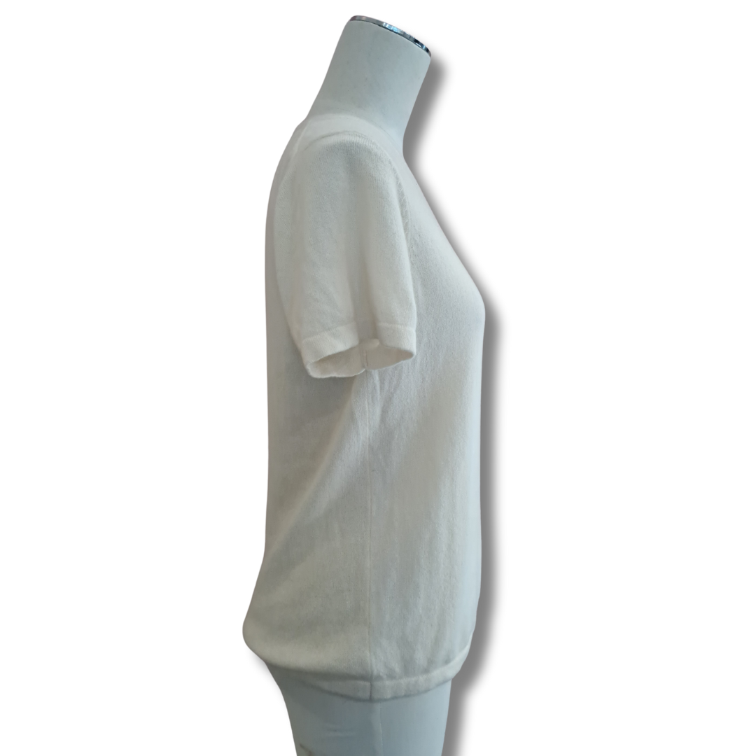 Helen Cherry - Cashmere Knit Tee - Side View