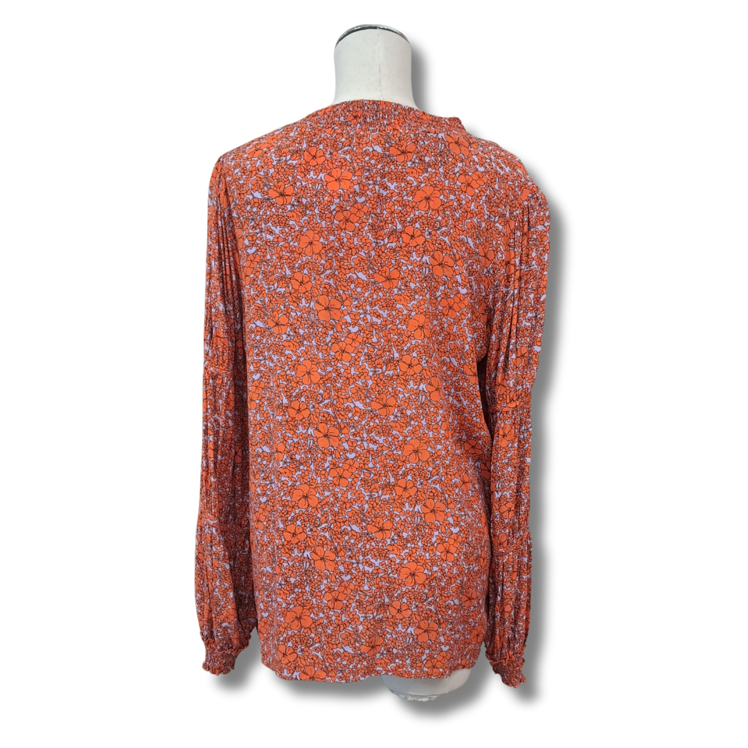 Ketze-Ke - Smock Neck Floral Top - Back View