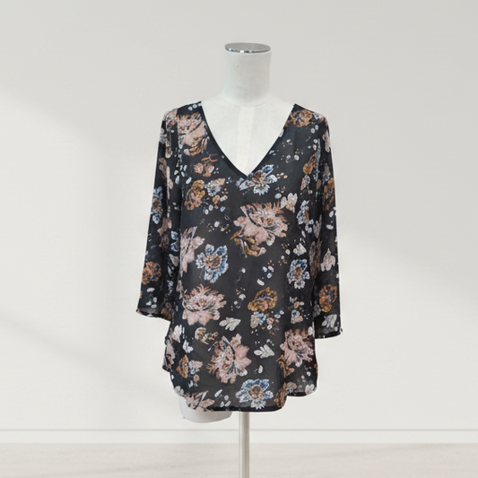 Kilt - Sheer Floral Top - Size 10 - Front