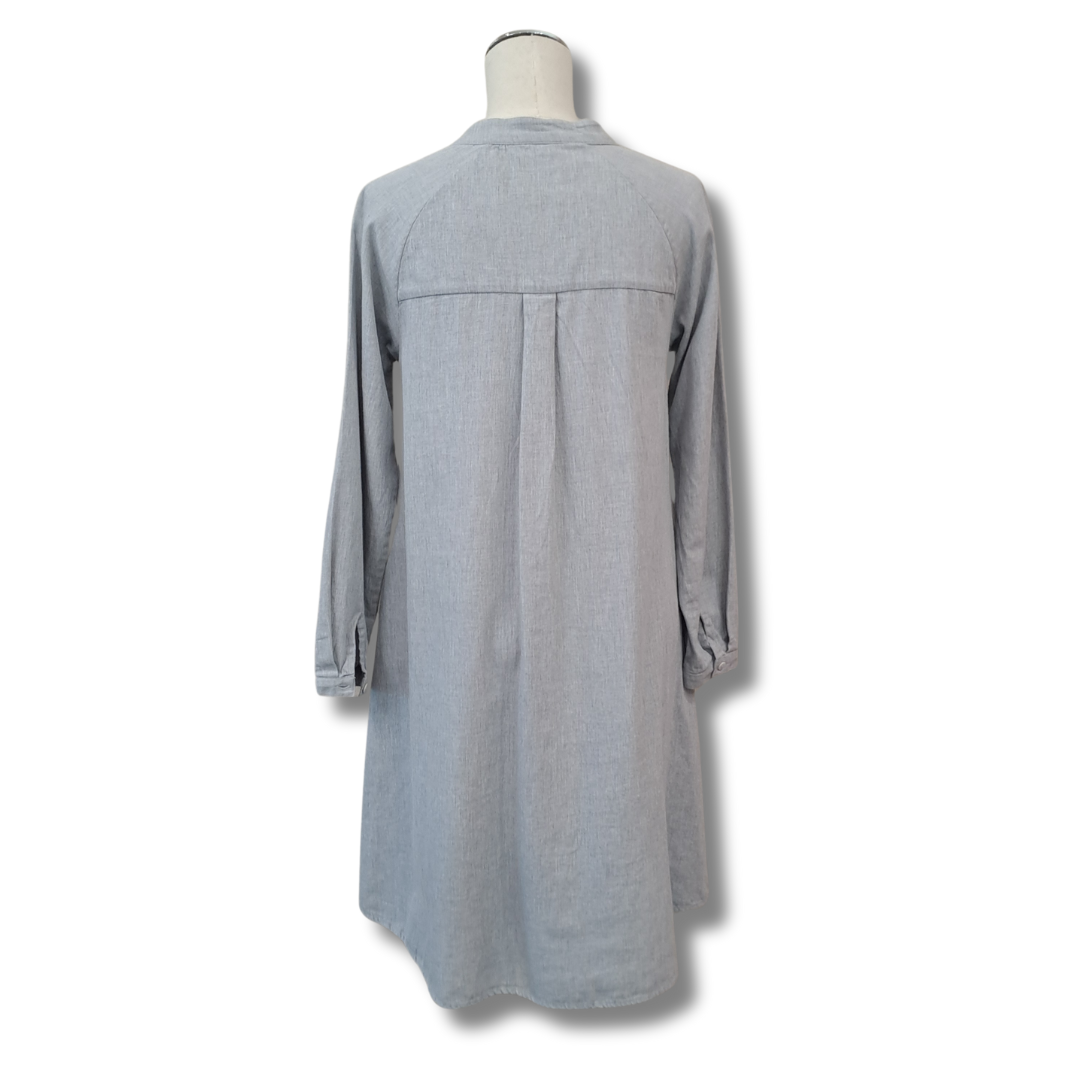 Kowtow - Grey Shirt Dress - Back View