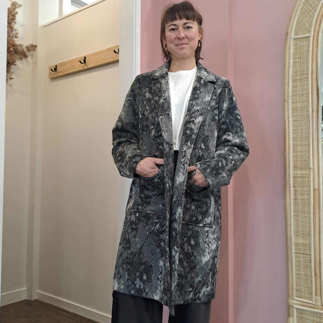 Marco Polo - Grey Felt Coat - Size 10