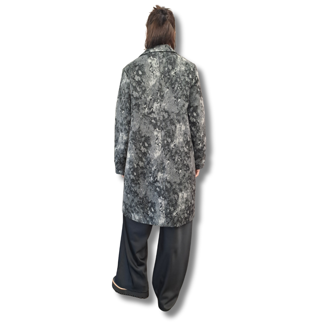 Marco Polo - Grey Felt Coat - Size 10 - Back