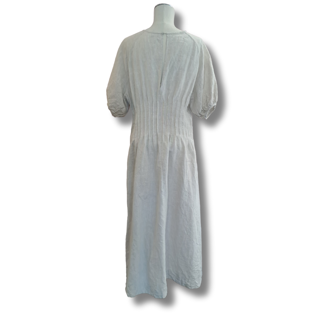 Marle - Pintuck Linen Maxi - Size 10 - Back