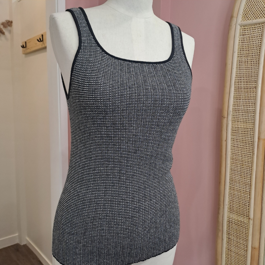 Max - Cotton Cashmere Knitted Tank - Size S