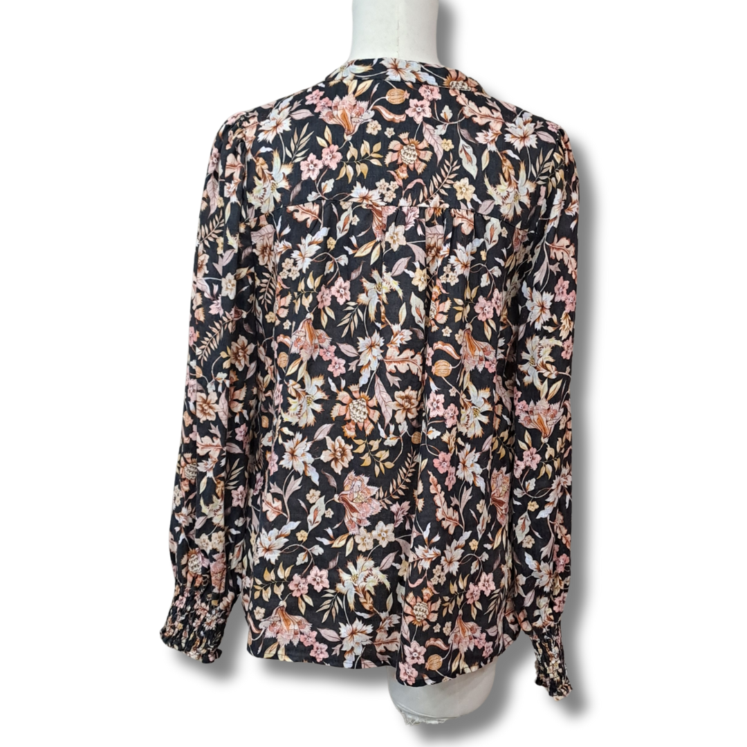 Max - Floral Linen Shirt - Size 8 - Back