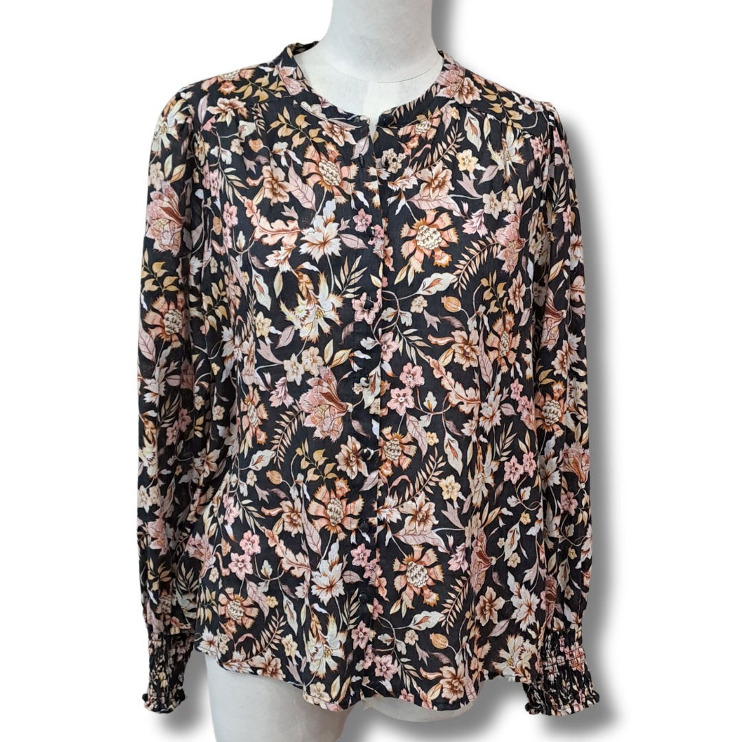Max - Floral Linen Shirt - Size 8 - Front