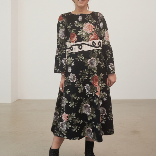 Megan Salmon - Floral Midi Dress - Front