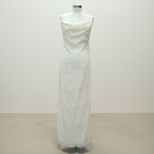 Meshki - Erika Burnout Velvet Maxi Dress -Front