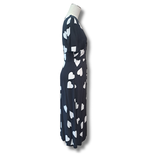 Nobody's Child - Heart Print Dress - Size S - Side