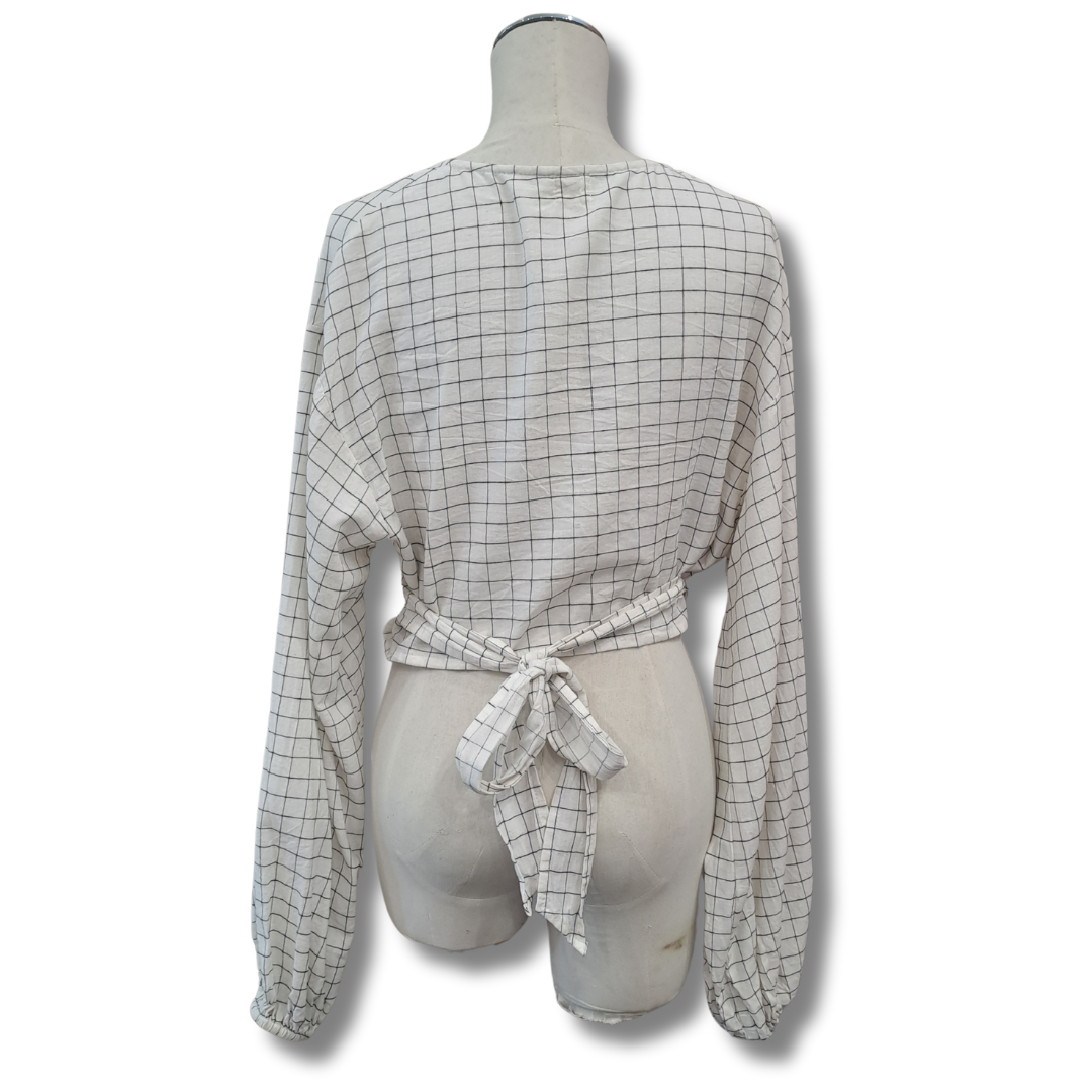 Opia - Hope Wrap Crop Top - Back