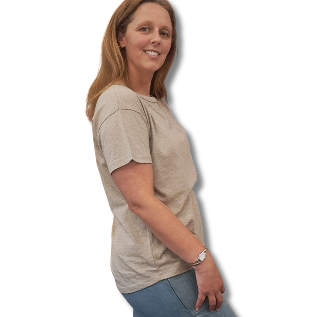 Organic Cotton Tee - Avocado - Side