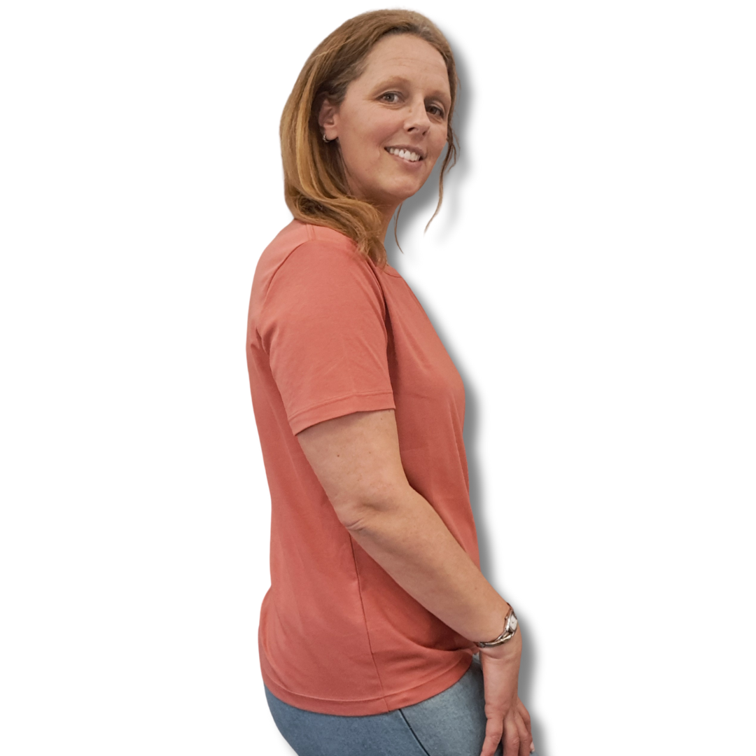 Organic Cotton Tee - Cedar - Side