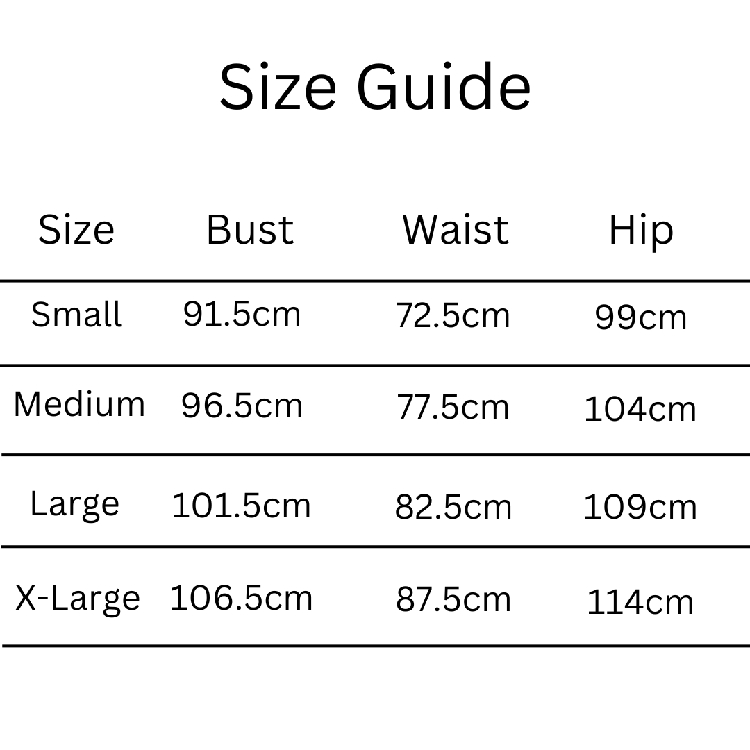 Organic Cotton Tee - Size Guide