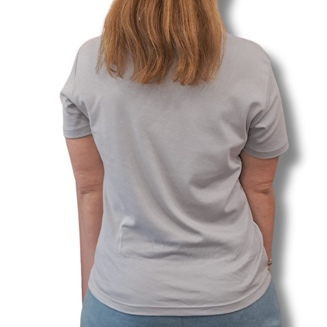 Organic Cotton Tee - Steel - Back