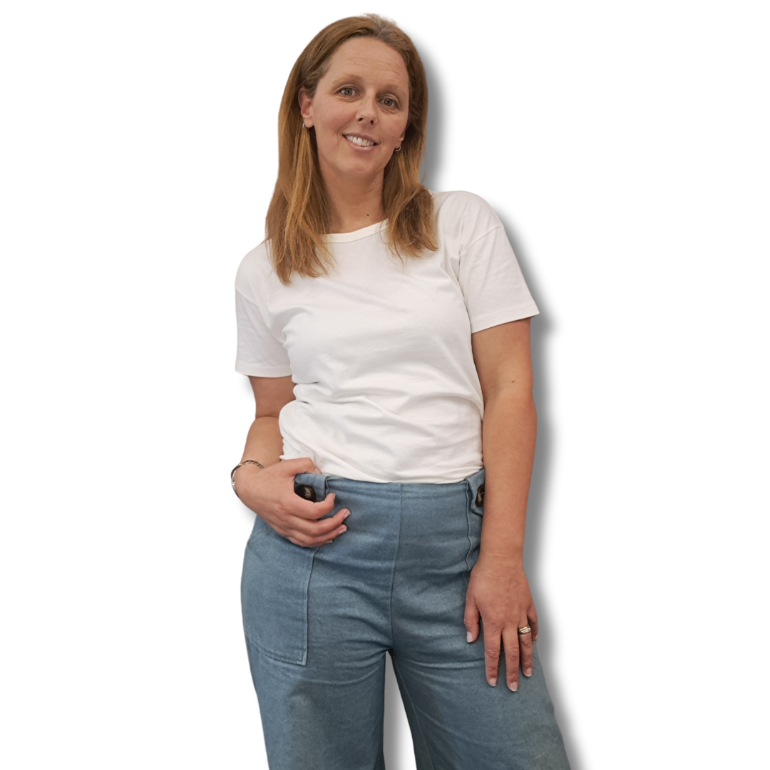 Organic Cotton Tee - White - Front