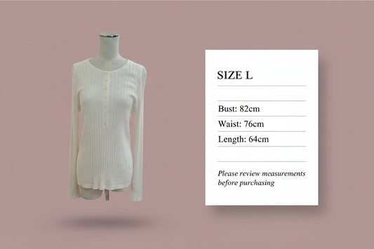 POL - Cotton Cashmere Knit - Size L -Size Chart