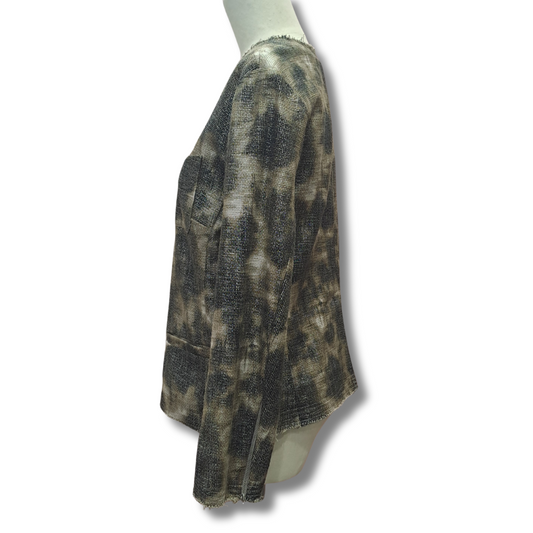 Pearl - Woven Metallic Jacket - Side View