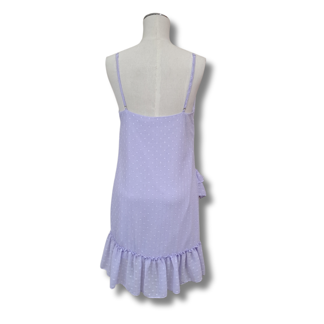 Pia_Boutique_-_Lilac_Frill_Dress_-_Back View