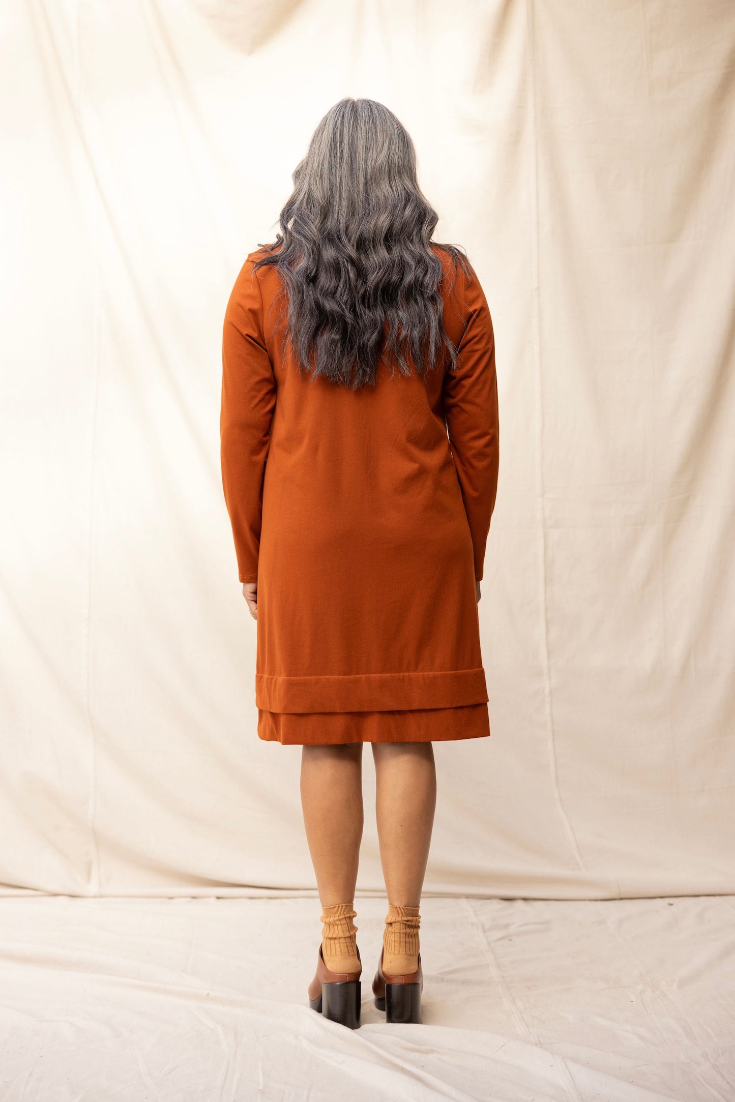 ReCreate - Fig Dress Chestnut - Back