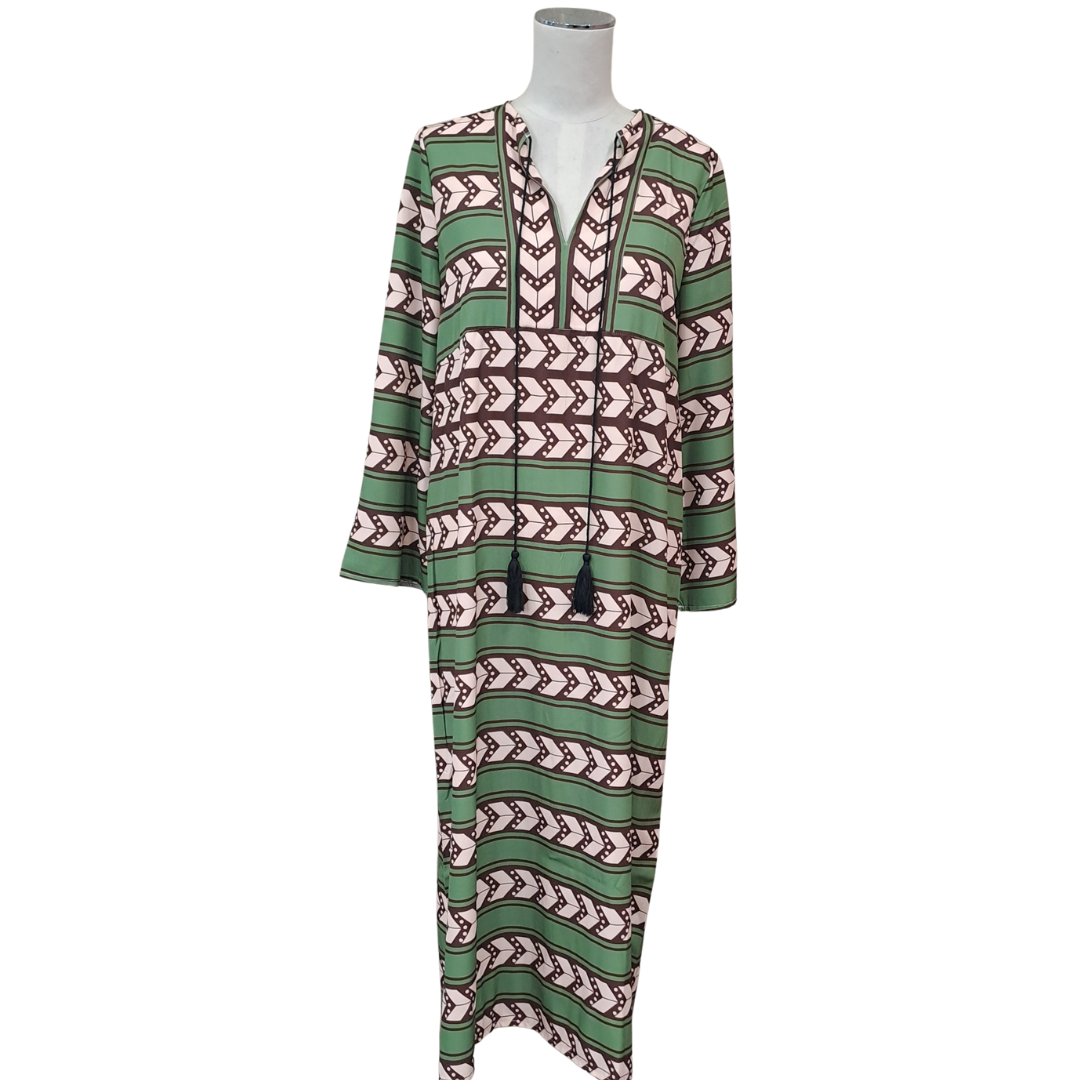 Rotimia - Printed Maxi Dress - Front